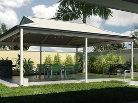 Southern Cross Sheds Pitched Patio 1