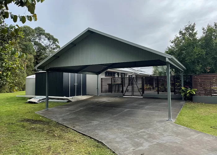 Gable Carport with Eave