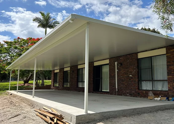 patio off side of house