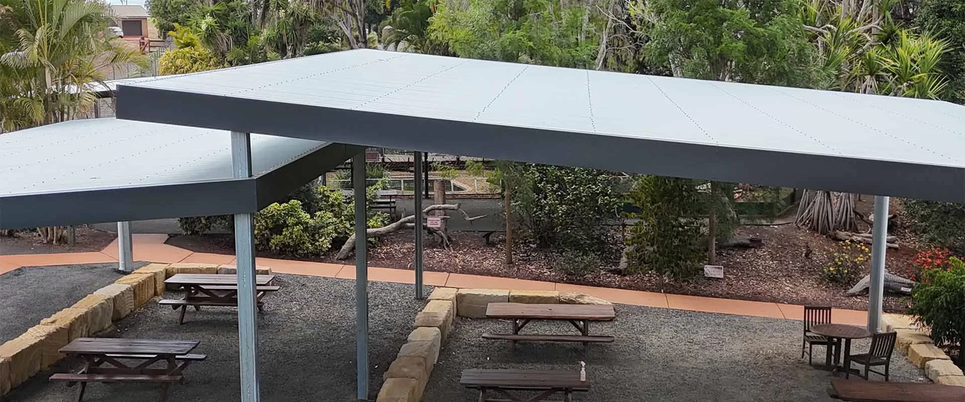 undercover area with dining area